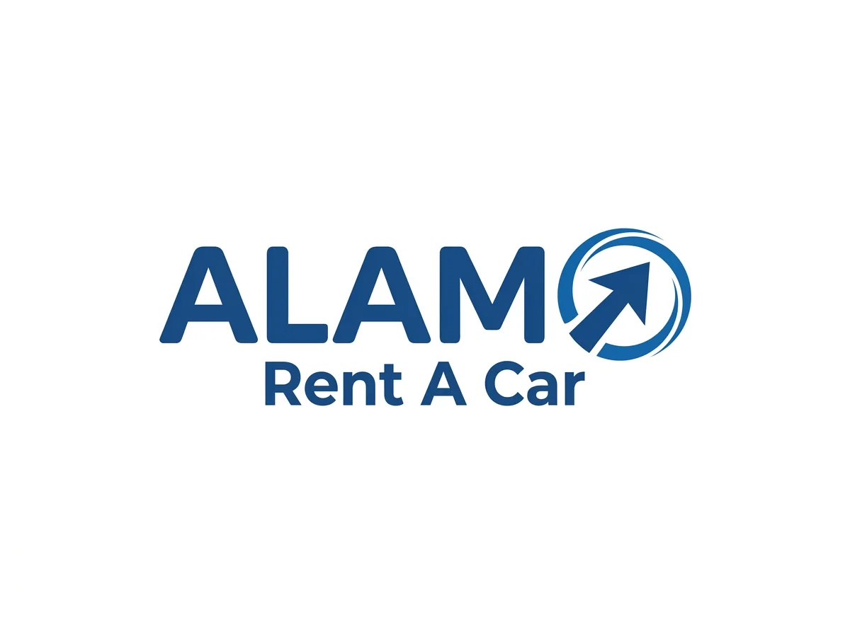 Alamo car rental brand logo, official company wordmark, white background